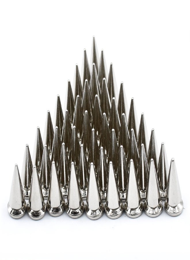 مسامير معدنية كبيرة بأحجام 25 مم، 10/20/30/50 مجموعة، مسامير تثبيت خلفية لولبية لأعمال الجلد اليدوية (50 مجموعة) - Image 4